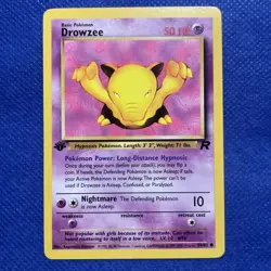 Drowzee 1st Edition Team Rocket 54/82 Pokemon Card TCG - Gem mint - Image 1