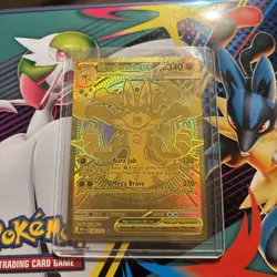 Pokemon Mega Lucario EX 188/132 Mega Evolution Hyper Rare Gold Card - Pack Fresh - Image 1