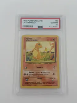Charmander 46/102 - Base Set Unlimited PSA 10 - GEM MINT* Common Pokemon Card - Image 1
