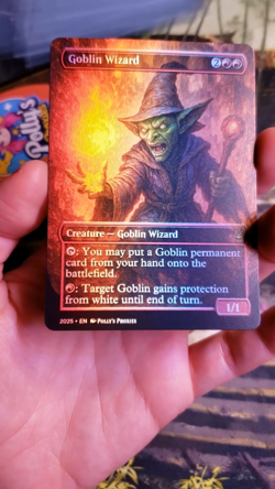 Goblin Wizard FOIL Proxy Playtest Card with Custom Fantasy Art Design - Image 2