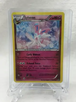 Sylveon 72/111 Pokemon TCG XY Furious Fists Cracked Ice Holo Card 2014 MP - Image 1