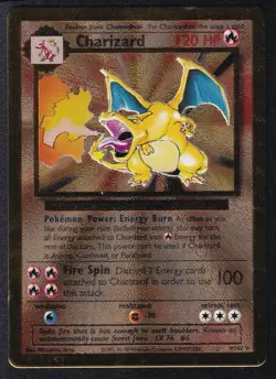 Pokemon TCG Charizard 4/102 Celebrations Gold Metal Card - Image 1
