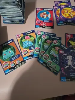 Pokemon Burger King Trivia Card Lot over 200 cards Look Mew - Image 2