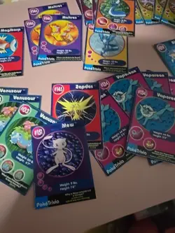 Pokemon Burger King Trivia Card Lot over 200 cards Look Mew - Image 3