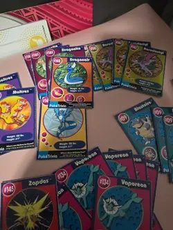 Pokemon Burger King Trivia Card Lot over 200 cards Look Mew - Image 5