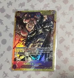 One Piece Kaido & Linlin Foil Card OP08-119 NM Secret Rare - Image 1