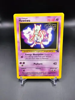 NM/EX - Mewtwo - 3 - WB WoTC Black Star Promo - Pokemon Card - Image 1