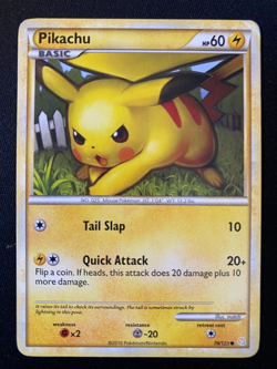 Pikachu 78/123 Common - HeartGold SoulSilver 2010 - Pokemon TCG Card MP - Image 1