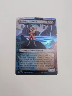MTG - Eclipsed Flamekin (Showcase Foil) - Lorwyn Eclipsed NM/M Condition - Image 1