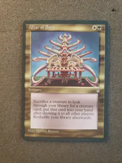 MTG - ICE AGE - ALTAR of BONE - NEAR MINT - NEVER PLAYED MAGIC (DS3D1PE)...... - Image 5