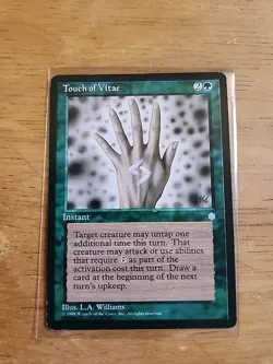 Touch of Vitae - Ice Age - MTG Magic - Uncommon - Green Instant - Image 1