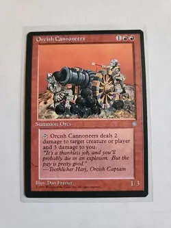Orcish Cannoneers - Ice Age - MTG Magic - Uncommon - Red Creature - Image 1