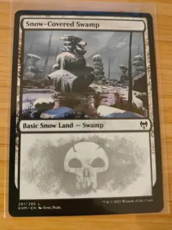 MTG Snow-Covered Swamp 281 Kaldheim M/NM Free UK P&P - Image 1