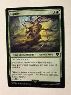 Lignify #252 | NM Near Mint | LTC Lord of the Rings Magic MTG - Image 1