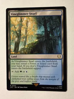 Vineglimmer Snarl 0343 Non Foil Rare LOTR Commander MTG Near Mint - Image 1