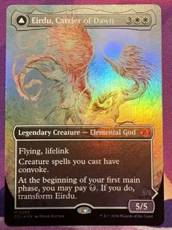 Eirdu, Carrier of Dawn Isilu, Carrier of Twilight - Foil - Borderless - Image 1