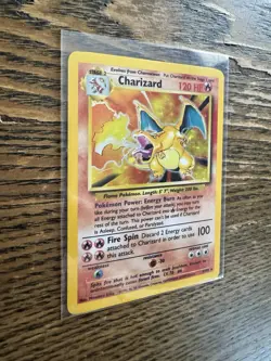 Pokemon TCG Charizard Base Set Holo Rare Card 4/102 Ungraded LP - Image 5