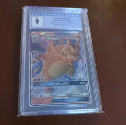 CGC Mint 9 & 8 Charizard GX Pokemon 9/68 & Promo Hidden Fates - Image 5