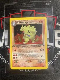 Pokemon Dark Tyranitar 11/105 Neo Destiny Holo Rare 1st Edition 90HP Stage 2 - Image 1