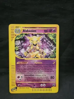 Pokemon Alakazam Expedition Base Set Reverse Holo 33/165 2002 100 HP - Image 1