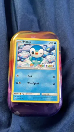POKEMON PIPLUP 32/156 BUILD-A-BEAR WORKSHOP PROMO STAMPED - Image 1