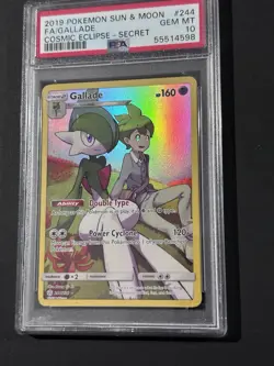 Pokemon TCG Gallade Secret 244/236 Sm-Cosmic Eclipse 2019 Holo Rare Gem Mint 10 - Image 1