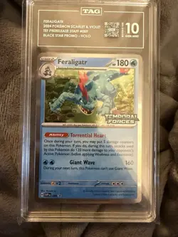 TAG 10 - 2024 POKEMON SVP EN-SV BLACK STAR PROMO #089 FERALIGATR - Image 1