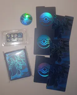 Pokemon Phantasmal Flames ETB items - Sleeves Coin Dividers Dice Charizard - Image 1