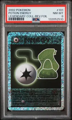 Pokemon PSA 8 Potion Energy #101 Reverse Holo Legendary Collection - Image 1