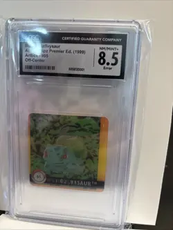 1999 Pokemon Action Flipz Premier Edition Bulbasaur/Ivysaur #05 CGC 8.5 Error - Image 2