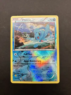 Phione 36/113 Reverse Holo Rare - Pokemon TCG BW Legendary Treasures NM - Image 1