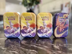Lot of 4 Pokemon TCG Kanto Power Mini Tins - Factory Sealed - Image 1