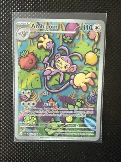 Ambipom PFL 107/095 Phantasmal Flames Pokemon (Illustration Rare, NM) - Image 1