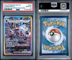 Pokemon TCG Hydreigon EX Surging Sparks SAR 240/191 Sir PSA 10 - Image 3