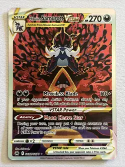 Hisuian Samurott Vstar NM GG52/GG70 Crown Zenith: Galarian Gallery Pokemon TCG - Image 1