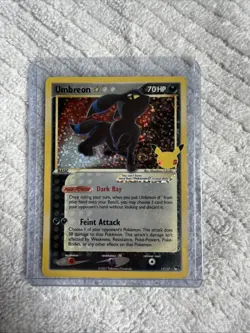 2021 Pokemon TCG Umbreon Celebrations: Classic Collection 17/17 Holo Ultra Rare - Image 1