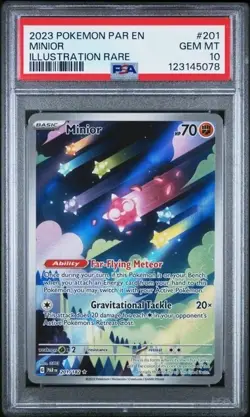 MINIOR #201 PSA 10 • 2023 POKEMON PAR EN-PARADOX RIFT ILLUSTRATION RARE - Image 1