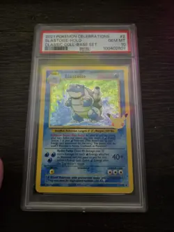 2021 POKEMON CELEBRATIONS CLASSIC COLLECTION #2 BLASTOISE-HOLO PSA 10 - Image 1
