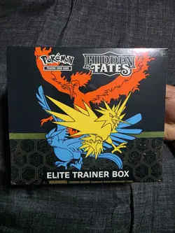 POKEMON ELITE TRAINER BOX HIDDEN FATES ETB - NEW - SEALED W/ACRYLIC CASE - - Image 2