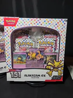 Pokemon TCG Scarlet and Violet-151 Alakazam ex Collection Box-4 Packs (1 Box) - Image 2