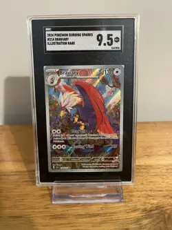 2024 Pokemon Surging Sparks #214 Braviary Illustration Rare SGC MINT+ 9.5 - Image 1
