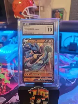 Lucario V Pokemon 078/189 English 2022 Astral Radiance Holo CGC GEM MINT 10 - Image 5