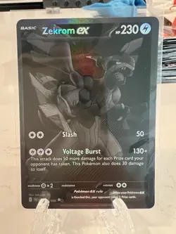Pokemon Zekrom EX Black Bolt 172/086 Mint Condition - Image 1