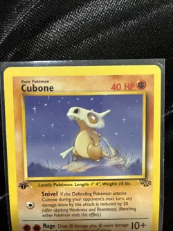 Pokemon TCG Base Set Non Holo Cubone First Edition 56/64 NM Condition - Image 2