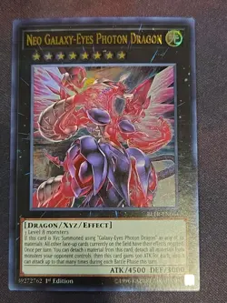 YUGIOH! Neo Galaxy-Eyes Photon Dragon BLLR-EN064 Ultra Rare 1st Edition NM - Image 1