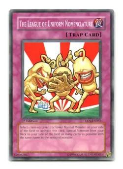 The League of Uniform Nomenclature - EEN-EN055 1st Edition - YuGiOh-LP - Image 1