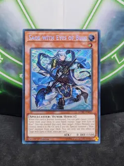 Yugioh Sage with Eyes of Blue LCKC-EN015 Secret Rare 1st Edition NM - Image 1