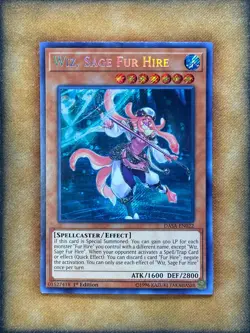 Yugioh Wiz, Sage Fur Hire DASA-EN022 Secret Rare 1st Ed NM - Image 1