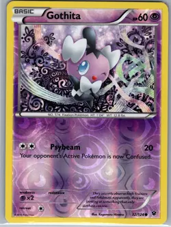 Gothita 32/124 Reverse Holo XY - Fates Collide - Pokemon Card - NM - Image 1