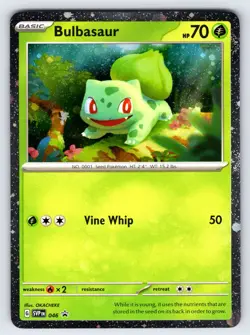 Bulbasaur SWIRL! SVP 046 S&V Black Star Promo Pokemon Card Cosmos Holo Promo Nm - Image 1